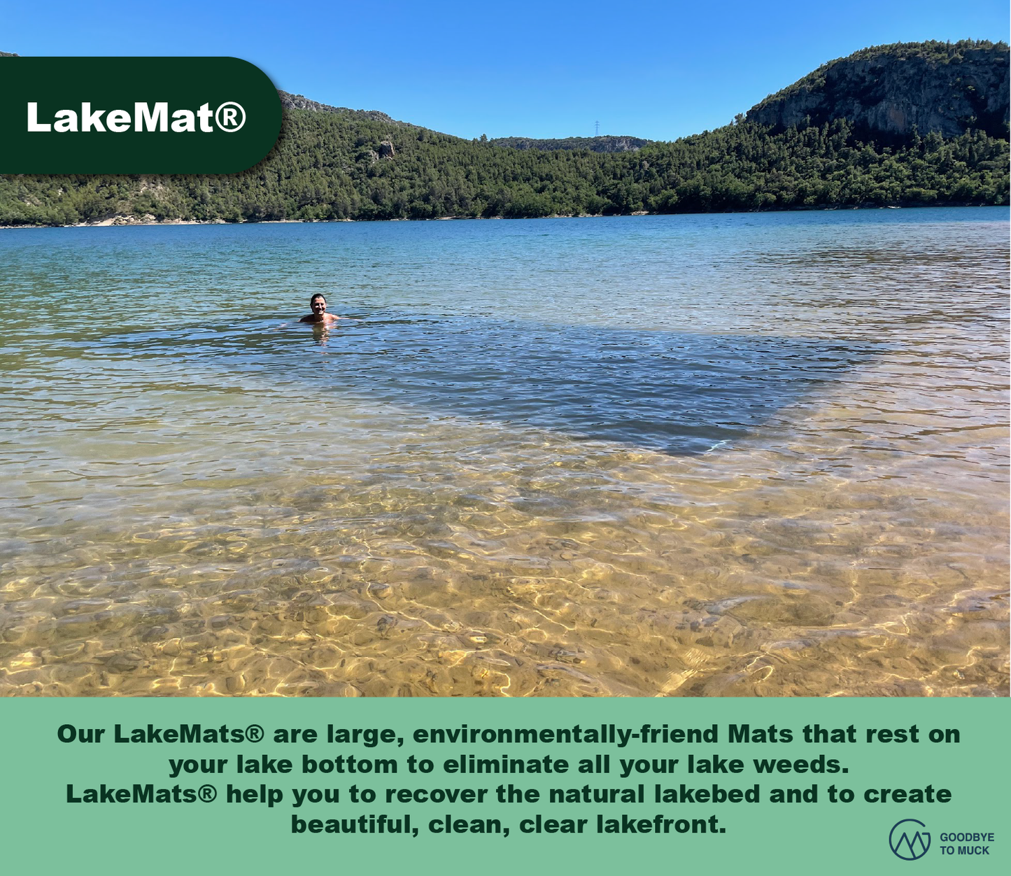 Vesikasvien hävitysmatto - LakeMat 